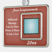 証明書、免状または賞のオーナメント シルバープレートフレームオーナメント (左)