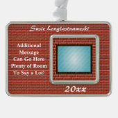 証明書、免状または賞のオーナメント シルバープレートフレームオーナメント (正面)