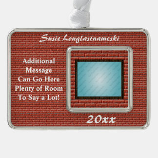 証明書、免状または賞のオーナメント シルバープレートフレームオーナメント