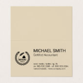 証明書 |公証人ロゴ 名刺 (外部フラット)