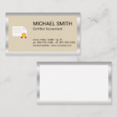 証明書 | 金属縁ど 名刺 (正面/裏面)