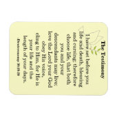 証言聖なる書物、 経典 マグネット (横)