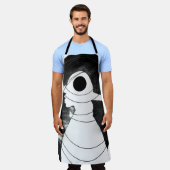 証静か明 エプロン (着用した状態)