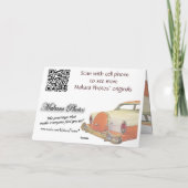 詐欺が付いているクラシックカーは大事な行事をキットカスタマイズ カード (裏面)