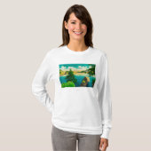 詐欺のパス橋、FidalgoおよびWhidbyの島 Tシャツ (正面フル)