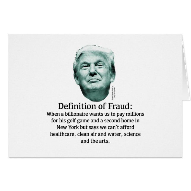 詐欺の定義 – TRUMP (正面横)