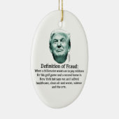 詐欺の定義 – TRUMP セラミックオーナメント (右)