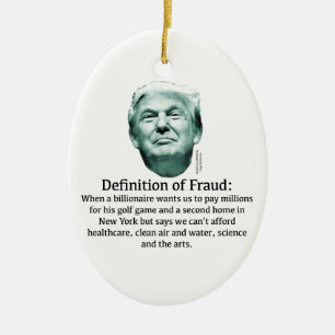 詐欺の定義 – TRUMP セラミックオーナメント