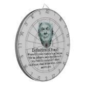 詐欺の定義 – TRUMP ダーツボード (正面左)