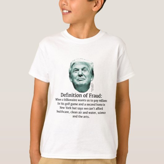 詐欺の定義 – TRUMP Tシャツ (正面)