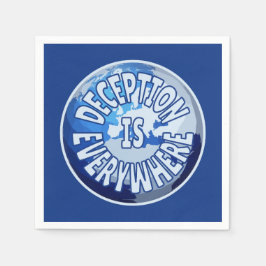 詐欺は至る所に在り スタンダードカクテルナプキン