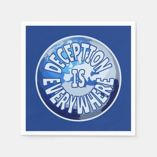 詐欺は至る所に在り スタンダードカクテルナプキン (正面)