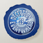 詐欺は至る所に在り ラウンドクッション (裏面)