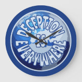 詐欺は至る所に在り ラージ壁時計 (正面)