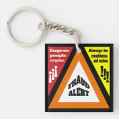 詐欺アラート キーホルダー (正面)