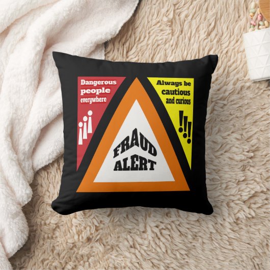 詐欺アラート クッション (ブランケット)