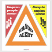 詐欺アラート シール (シート)