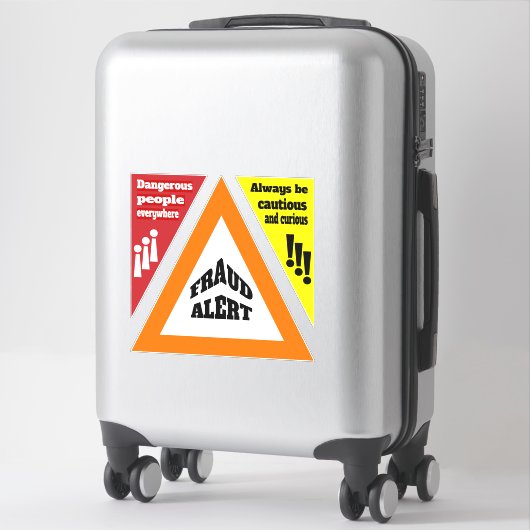 詐欺アラート シール (スーツケース)