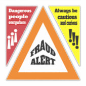 詐欺アラート シール (正面)