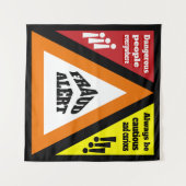 詐欺アラート タペストリー (正面(横))