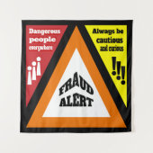 詐欺アラート タペストリー (正面)