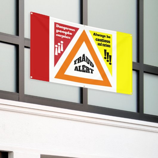 詐欺アラート 横断幕 (ビルの外側)