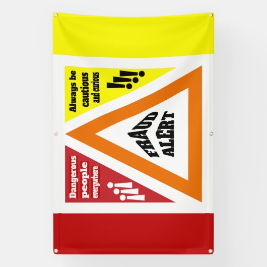 詐欺アラート 横断幕 (縦)