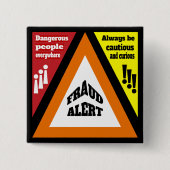 詐欺アラート 缶バッジ (正面)