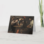 詐欺師の傭兵がトランプをしている絵 カード (正面)