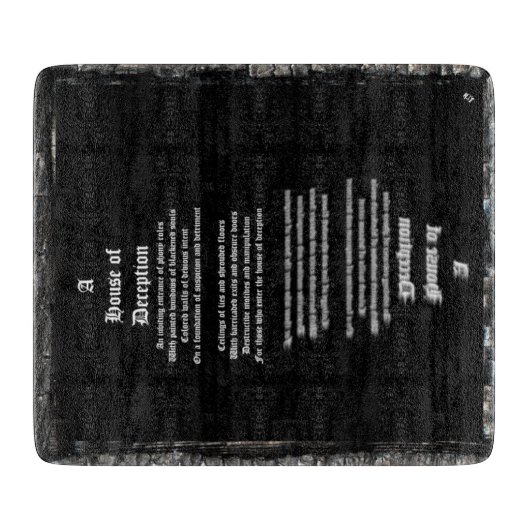 詐欺師の家 カッティングボード (正面)