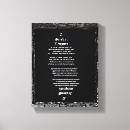 詐欺師の家 キャンバスプリント (正面)