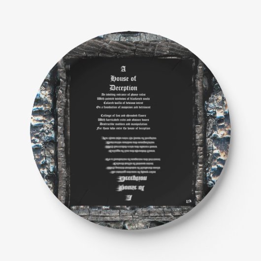 詐欺師の家 ペーパープレート (正面)