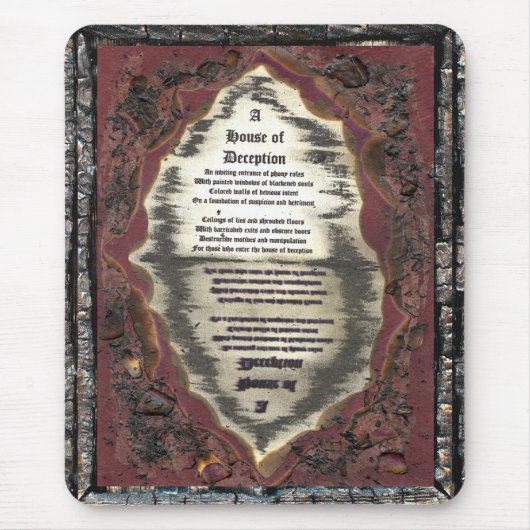 詐欺師の家 マウスパッド (正面)