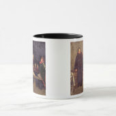 詐欺師(キャンバス) (組の1の油- 19572を見て下さい マグカップ (中央)