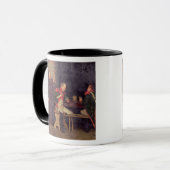 詐欺師(キャンバス) (組の1の油- 19572を見て下さい マグカップ (正面左)