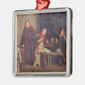 詐欺師(キャンバス) (組の1の油- 19572を見て下さい メタルオーナメント (左)