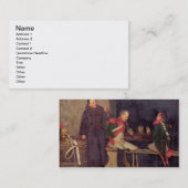 詐欺師(キャンバス) (組の1の油- 19572を見て下さい 名刺 (正面/裏面)