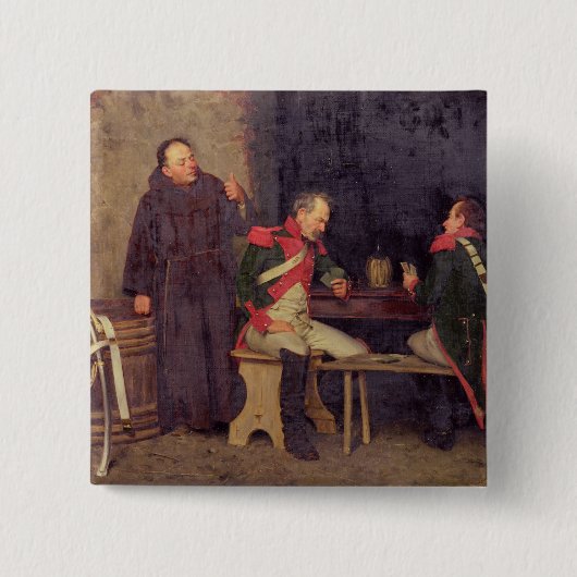 詐欺師(キャンバス) (組の1の油- 19572を見て下さい 缶バッジ (正面)