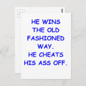 詐欺師 ポストカード (正面/裏面)