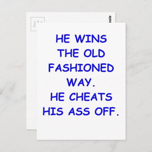 詐欺師 ポストカード (正面/裏面)