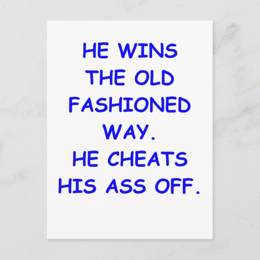 詐欺師 ポストカード (正面)