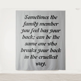 詐欺的な絆:家族の中での裏切りの痛み タペストリー