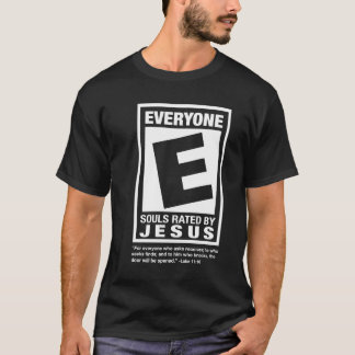評価されるEの男性へのティー Tシャツ