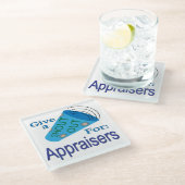 評価する人に大声で叫ぶ ガラスコースター (アングル)