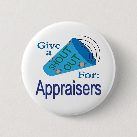 評価する人に大声で叫ぶ 缶バッジ (正面)