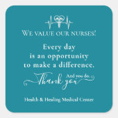 評価シールナース週一括 スクエアシール (正面)