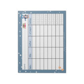 評価メモ読帳を使用したKid Winterのログ ノートパッド (回転)