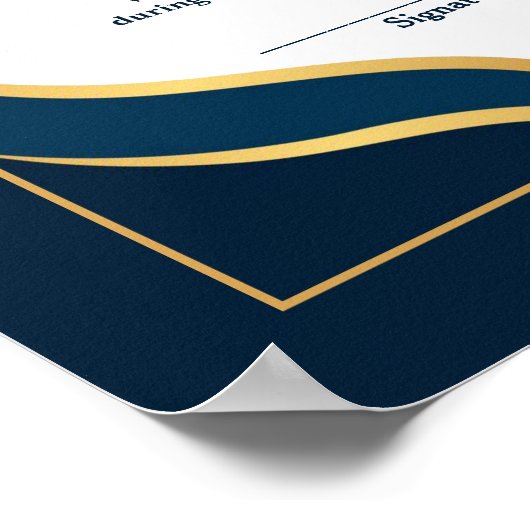 評価実績金ゴールドブルー証明書 ポスター (角)