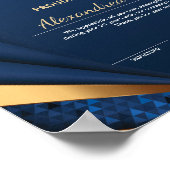 評価実績金ゴールドブルー証明書 ポスター (角)