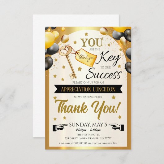 評価招待状 招待状 (正面/裏面)